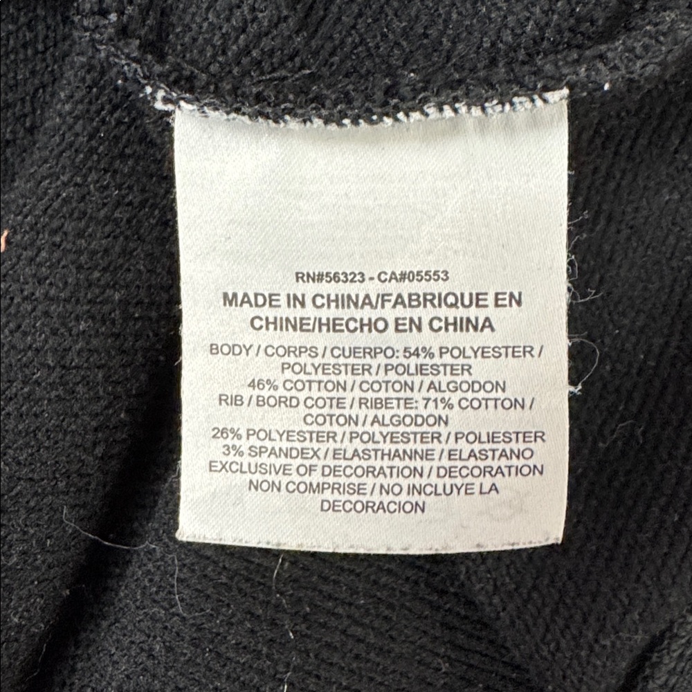 Nike versa crop embossed logo crew sweatshirt top black size Medium - Picture 6 of 7